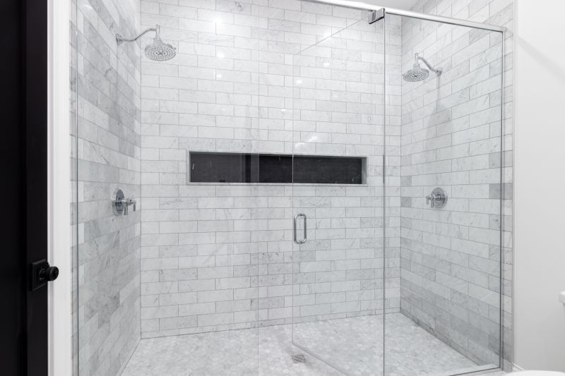 Corner Shower with Sliding Door